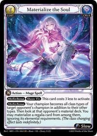 Materialize the Soul - Merlin Re: Collection, Brilliant Vestige - Grand Archive TCG card