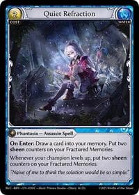Quiet Refraction - Merlin Re: Collection, Brilliant Vestige - Grand Archive TCG card