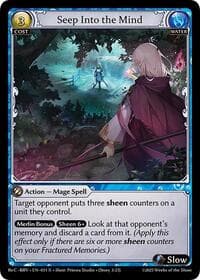 Seep Into the Mind - Merlin Re: Collection, Brilliant Vestige - Grand Archive TCG card