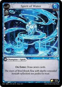 Spirit of Water - Merlin Re: Collection, Brilliant Vestige - Grand Archive TCG card