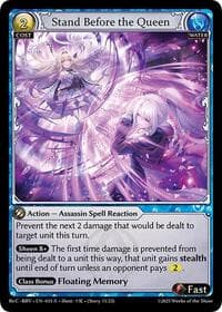 Stand Before the Queen - Merlin Re: Collection, Brilliant Vestige - Grand Archive TCG card