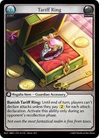 Tariff Ring - Merlin Re: Collection, Brilliant Vestige - Grand Archive TCG card