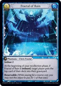 Fractal of Rain - Phantom Monarchs Event Pack - Grand Archive TCG card
