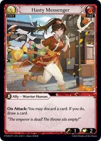 Hasty Messenger - Phantom Monarchs Event Pack - Grand Archive TCG card