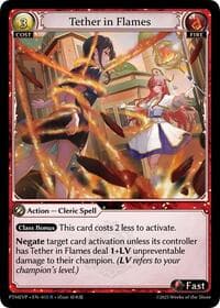 Tether in Flames - Phantom Monarchs Event Pack - Grand Archive TCG card