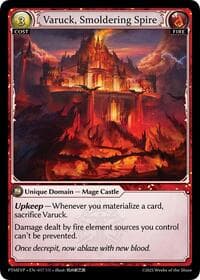 Varuck, Smoldering Spire - Phantom Monarchs Event Pack - Grand Archive TCG card