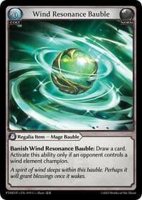 Wind Resonance Bauble - Phantom Monarchs Event Pack - Grand Archive TCG card