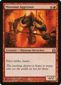 Minotaur Aggressor - Return to Ravnica - Magic: The Gathering card