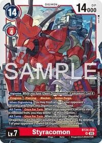 Styracomon - Time Stranger - Digimon Card Game card