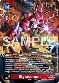 Styracomon (Alternate Art) - Time Stranger - Digimon Card Game card