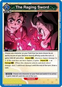 The Raging Sword - UEX05BT: Demon Slayer: Kimetsu no Yaiba Vol.2 - Union Arena card