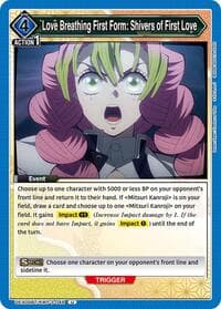 Love Breathing First Form: Shivers of First Love - UEX05BT: Demon Slayer: Kimetsu no Yaiba Vol.2 - Union Arena card