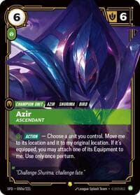 Azir, Ascendant (Alternate Art) - Spiritforged - Riftbound: League of Legends Trading Card Game card