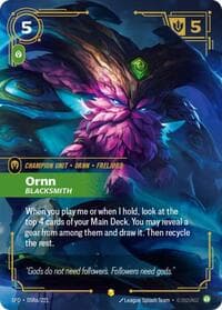 Ornn, Blacksmith (Alternate Art) - Spiritforged - Riftbound: League of Legends Trading Card Game card