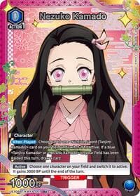 Nezuko Kamado (001) (R*) - UEX05BT: Demon Slayer: Kimetsu no Yaiba Vol.2 - Union Arena card