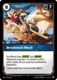 Breakneck Mech - Spiritforged - Riftbound: League of Legends Trading Card Game card