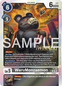WaruMonzaemon (Official Store Tournament 2026 Vol. 1 Winner) - Digimon Promotion Cards - Digimon Card Game card