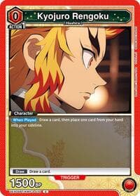Kyojuro Rengoku (070) (Box Topper Foil) - UEX05BT: Demon Slayer: Kimetsu no Yaiba Vol.2 - Union Arena card