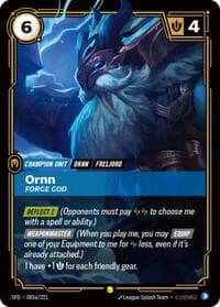 Ornn, Forge God (Alternate Art) - Spiritforged - Riftbound: League of Legends Trading Card Game card