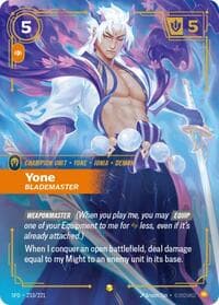 Yone, Blademaster (Overnumbered) - Spiritforged - Riftbound: League of Legends Trading Card Game card