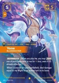 Yone, Blademaster (Signature) - Spiritforged - Riftbound: League of Legends Trading Card Game card