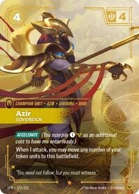 Azir, Sovereign - Spiritforged - Riftbound: League of Legends Trading Card Game card
