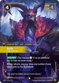 Azir, Sovereign (Alternate Art) - Spiritforged - Riftbound: League of Legends Trading Card Game card