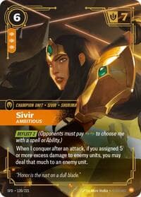 Sivir, Ambitious - Spiritforged - Riftbound: League of Legends Trading Card Game card