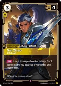 Xin Zhao, Vigilant - Spiritforged - Riftbound: League of Legends Trading Card Game card