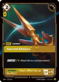 Sacred Shears - Spiritforged - Riftbound: League of Legends Trading Card Game card