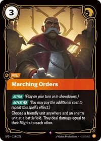 Marching Orders - Spiritforged - Riftbound: League of Legends Trading Card Game card