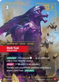 Rek'Sai, Breacher - Spiritforged - Riftbound: League of Legends Trading Card Game card