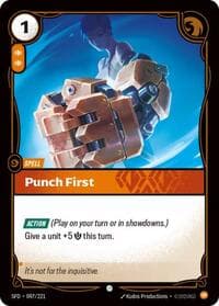 Punch First - Spiritforged - Riftbound: League of Legends Trading Card Game card