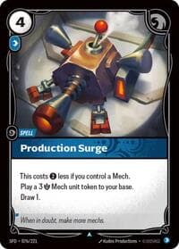 Production Surge - Spiritforged - Riftbound: League of Legends Trading Card Game card