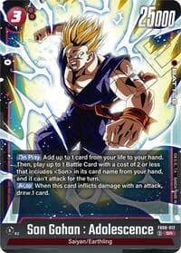 Son Gohan : Adolescence - FB08-012 - Saiyan's Pride - Dragon Ball Super: Fusion World card