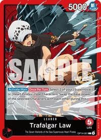 Trafalgar Law - OP14-001 - The Azure Sea's Seven - One Piece Card Game card