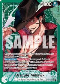 Dracule Mihawk - OP14-020 (Alternate Art) - The Azure Sea's Seven - One Piece Card Game card