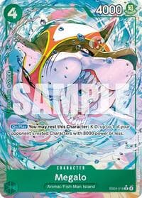 Megalo (Alternate Art) - The Azure Sea's Seven - One Piece Card Game card