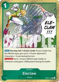 Eleclaw - The Azure Sea's Seven - One Piece Card Game card