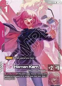 Haman Karn (Newtype Challenge 2025 Mission 3) - Gundam Promotional Cards - Gundam Card Game card