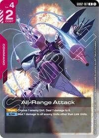 All-Range Attack (Newtype Challenge 2025 Mission 3) - Gundam Promotional Cards - Gundam Card Game card
