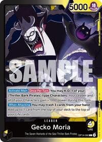 Gecko Moria - OP14-080 - The Azure Sea's Seven - One Piece Card Game card