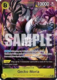 Gecko Moria - OP14-104 (Alternate Art) - The Azure Sea's Seven - One Piece Card Game card