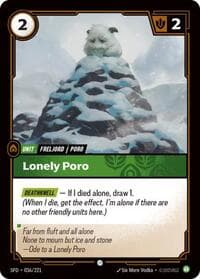 Lonely Poro - Spiritforged - Riftbound: League of Legends Trading Card Game card