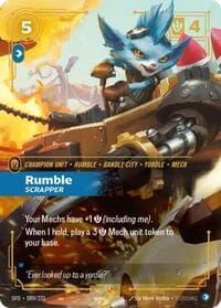 Rumble, Scrapper - Spiritforged - Riftbound: League of Legends Trading Card Game card