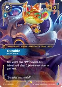 Rumble, Scrapper (Alternate Art) - Spiritforged - Riftbound: League of Legends Trading Card Game card