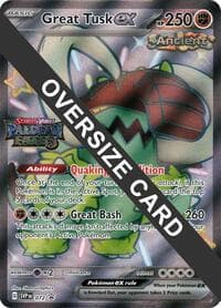 Great Tusk ex - 072 (Paldean Fates Stamped) - Jumbo Cards - Pokemon card