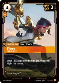 Fiora, Peerless - Spiritforged - Riftbound: League of Legends Trading Card Game card