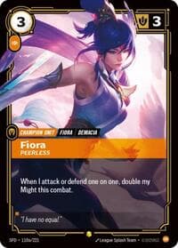 Fiora, Peerless (Alternate Art) - Spiritforged - Riftbound: League of Legends Trading Card Game card
