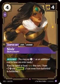Sivir, Mercenary - Spiritforged - Riftbound: League of Legends Trading Card Game card